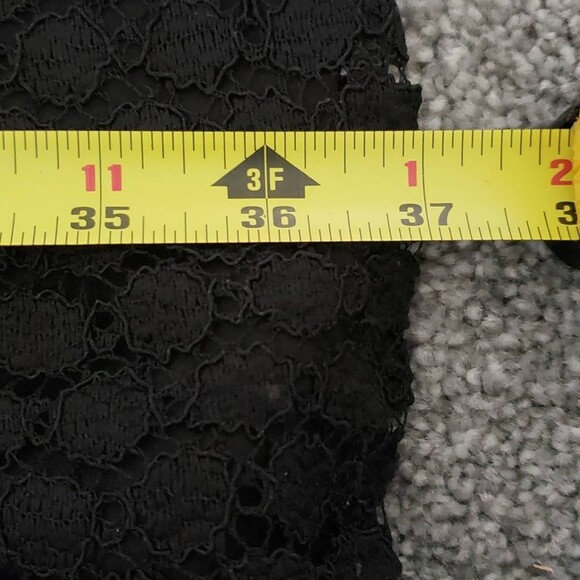 Foxiedox Lace Velvet Sheath Dress Black Sz L - Picture 10 of 10